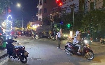 Hưng Yên: Xe Howo đâm liên hoàn tại ngã tư, một người bị thương