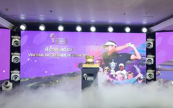 Cup của giải golf Vinpearl DIC Legends Vietnam 2023, biểu tượng chiếc trống đồng
