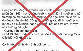 Thực hư thông tin bắt cóc trẻ em ở quận Hà Đông