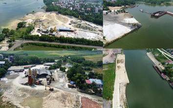 Hà Nội: Bến bãi, cảng không phép "uy hiếp" sông Cầu