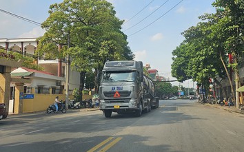 Xe tải trọng lớn ngang nhiên vào đường cấm nối giữa hai quốc lộ