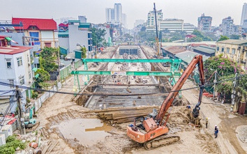 Toàn cảnh hầm chui gần 800 tỷ đồng tại Hà Nội sau hơn một năm thi công