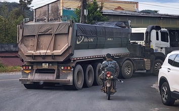 Lâm Đồng: Dân bất an với xe chở đá, nơm nớp nỗi lo tai nạn