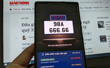 Người trúng đấu giá biển số hơn 15 tỷ đồng đã nộp tiền