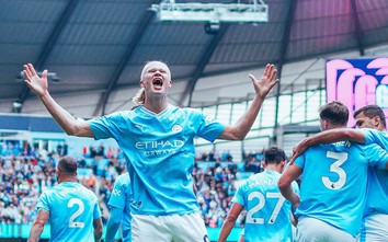 Ngoại hạng Anh: Chơi thiếu người, Man City vẫn thắng dễ Nottingham