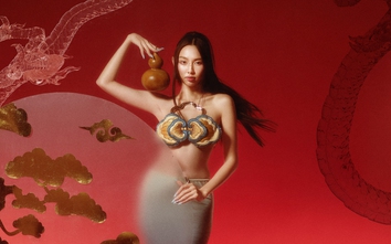 Hoa hậu Thùy Tiên ấn tượng với thiết kế thời trang cho ngày Tết Trung thu