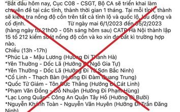 Công an Hà Nội bác tin lập 15 tổ kiểm soát nồng độ cồn