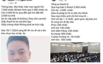 Khẩn trương xác minh livestream rao bán 7.000 xe máy ngay tại kho xe vi phạm, xe tang vật