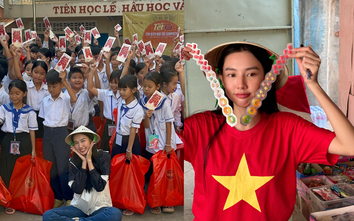 Thùy Tiên mang Tết hạnh phúc đến với bà con người gốc Việt Nam tại Campuchia
