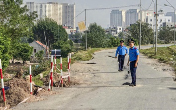 Hà Nội: Hạn chế tối đa phương tiện qua đoạn sụt lún trên đê Yên Nghĩa