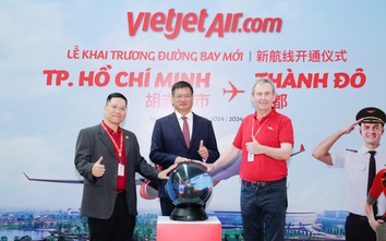 Chào năm mới, Vietjet tưng bừng khai trương đường bay TP. HCM - Thành Đô