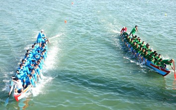 Tưng bừng lễ hội đua thuyền trên sông Cà Ty chào năm mới