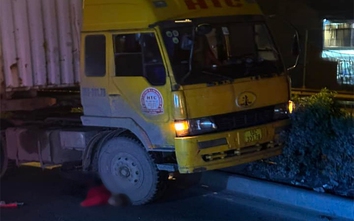 Tai nạn ở Hưng Yên, người đi xe máy tử vong dưới gầm xe đầu kéo
