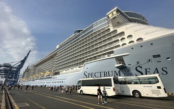 Siêu tàu Spectrum of The Seas đưa 4.485 khách quốc tế tới Bà Rịa - Vũng Tàu