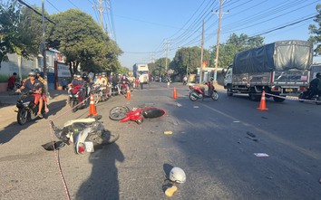 Tai nạn liên hoàn giữa 3 xe máy, 1 người tử vong, 2 người bị thương