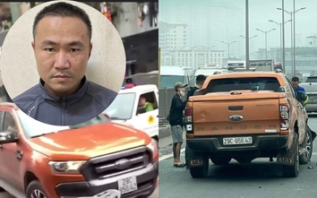 Tài xế ô tô chạy trốn cảnh sát, tông nhiều phương tiện ở Hà Nội khai gì?