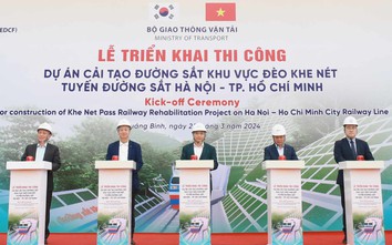 Bộ trưởng GTVT phát lệnh thi công dự án cải tạo đường sắt đèo Khe Nét