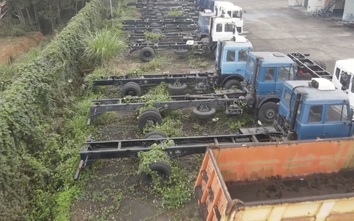 Xe tải của VEAM nằm phơi bãi nhiều năm, nguy cơ thành sắt vụn