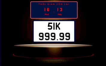 Biển số VIP 51K-999.99 bất ngờ trúng đấu giá 21,5 tỷ sau lần bỏ cọc