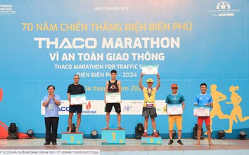Chặng đua đầy kịch tính tại Giải THACO Marathon Vì ATGT - Điện Biên Phủ năm 2024