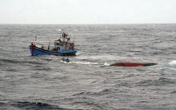 Vụ chìm tàu trên vùng biển Quảng Ninh: Huy động phương tiện tìm kiếm 4 ngư dân mất tích