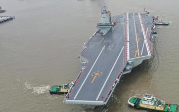 Tàu sân bay mạnh nhất của Trung Quốc chính thức thử nghiệm trên biển