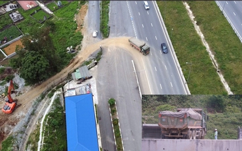 Thấy xe tải chở đất "xé rào" vào cao tốc, nhân viên VEC O&M ra hỗ trợ an toàn giao thông?