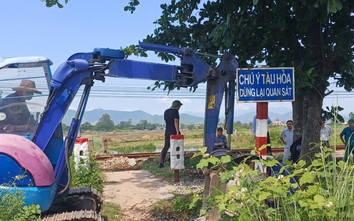 Rào đóng 4 lối đi tự mở qua đường sắt tại Thừa Thiên Huế