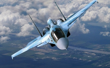 Rơi máy bay ném bom siêu thanh Su-34 của Nga