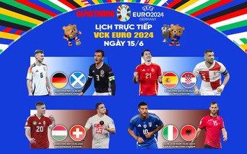 Trực tiếp EURO 2024 hôm nay trên TV360, VTV rạng sáng 15/6