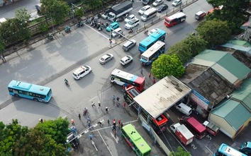 Thống nhất điều chỉnh lộ trình xe khách xuất bến Giáp Bát để thi công hầm chui Kim Đồng