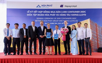 Hòa Phát cung cấp container "Made in Vietnam" cho hãng tàu Hapag-Lloyd