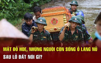 Video: Mắt đỏ hoe, những người còn sống ở làng Nủ sau lở đất nói gì?