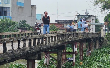 Thái Bình: Cầu dân sinh xuống cấp nghiêm trọng, dân phải đi đường vòng