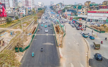 Hà Nội: Toàn cảnh đường Giải Phóng - Kim Đồng sau khi nhà thầu hoàn trả mặt đường