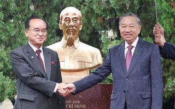 Tổng Bí thư Tô Lâm dự Lễ khánh thành tượng Chủ tịch Hồ Chí Minh tại Triều Tiên