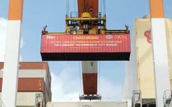 Tân Cảng Cái Mép - Thị Vải năm thứ hai liên tiếp đón Teu hàng thứ 1 triệu thông qua