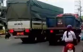 Đồng Nai: Tài xế ô tô tải bị phạt vì tạt đầu xe ben trên quốc lộ 20