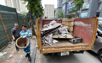 Hà Nội: Phường Vĩnh Tuy ra quân dẹp chợ tạm, chợ cóc