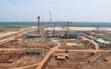 Dự án thành phần 4 sân bay Long Thành tăng tốc sau mưa, nhiều hạng mục bứt phá tiến độ