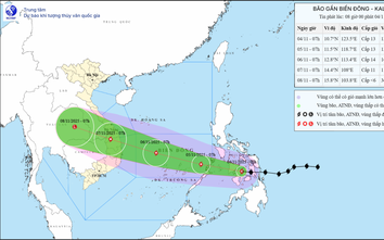 Bão Kalmaegi giật cấp 13 hướng Biển Đông