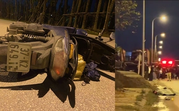 Xe máy đâm vào cột đèn, cô gái trẻ tử vong thương tâm