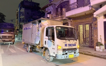 Công an Hà Nội truy tìm tài xế bỏ lại xe tải sau vụ tông 2 ô tô và 5 xe máy