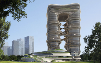 Trung Quốc: Độc lạ kiến trúc tòa nhà “tách đôi" tại Thâm Quyến