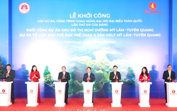 Tuyên Quang: Khởi công các dự án chào mừng Đại hội Đại biểu toàn quốc lần thứ XIV của Đảng