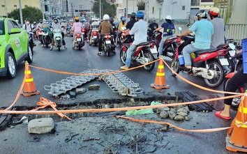 Cà Mau: Đảm bảo an toàn giao thông khu vực thi công cầu Huỳnh Thúc Kháng