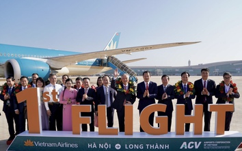 Vietnam Airlines thực hiện chuyến bay chở khách đầu tiên tại sân bay Long Thành