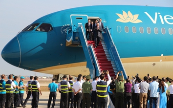 Ba máy bay của ba hãng hàng không đầu tiên đáp xuống sân bay Long Thành