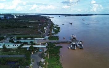 Đồng Tháp: Sạt lở nghiêm trọng, tạm dừng hoạt động bến phà An Long - Tân Qưới