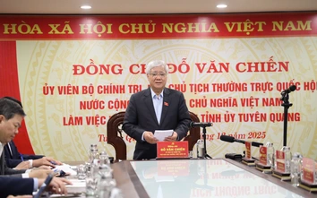 Phó chủ tịch Thường trực Quốc hội Đỗ Văn Chiến làm việc với tỉnh Tuyên Quang
